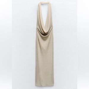 Zara Metallic Knit Dress